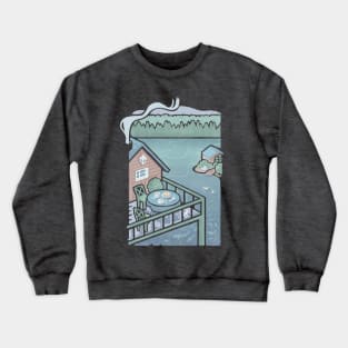 Breakfast on a Lake Crewneck Sweatshirt